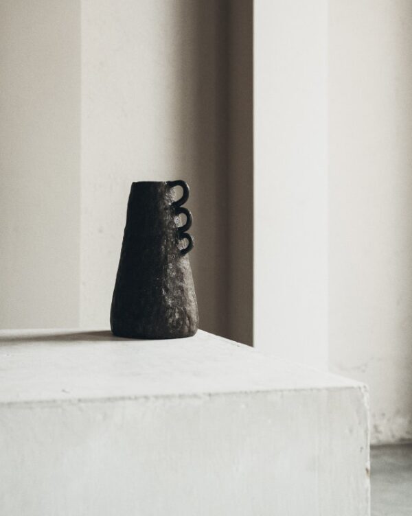 Black Porcelain Vase