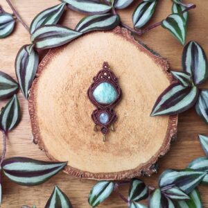 Amazonit + Mondstein Halskette