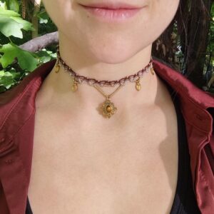 Choker mit Tigeraugen Anhänger